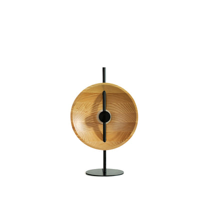 Modern Table Lamp with Wood Shade and Metal Base – Stylish Desk or Bedside Lamp 2