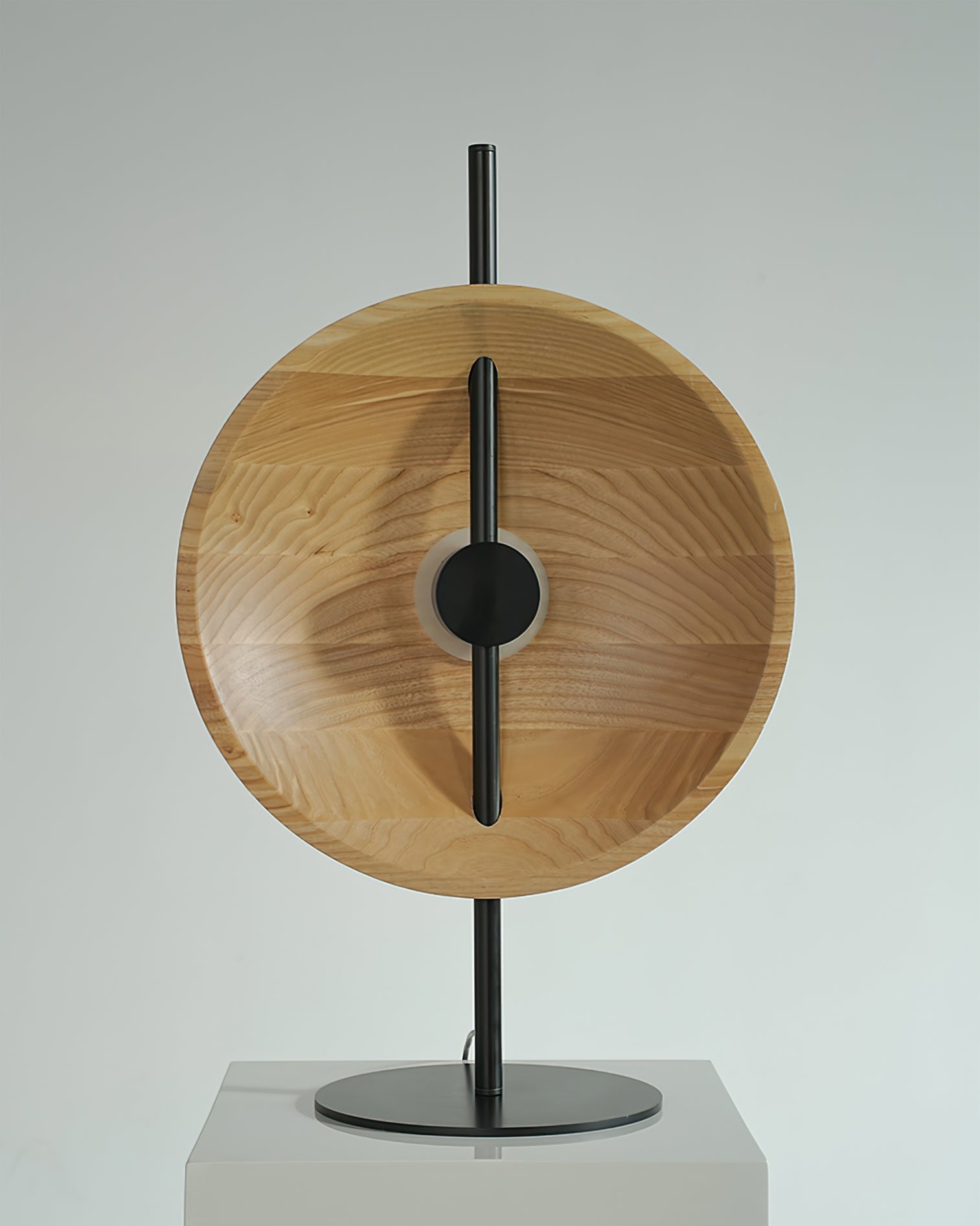 Modern Table Lamp with Wood Shade and Metal Base – Stylish Desk or Bedside Lamp 5