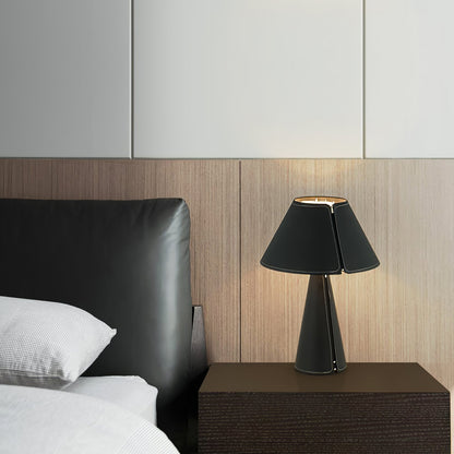Unique Leather Table Lamp – LED Compatible, 38cm Diameter – Stylish Bedroom or Living Room Decor 9