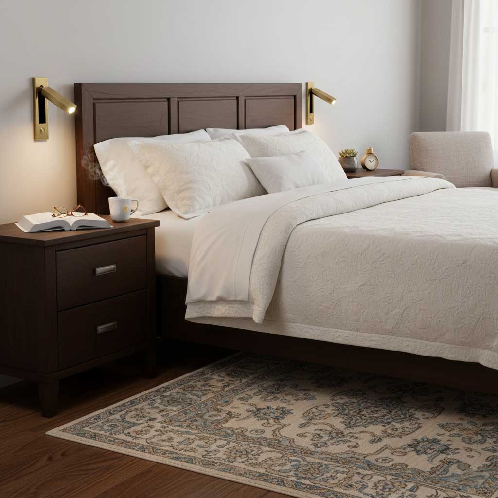 Adjustable LED Wall Sconce with Integrated Switch – Modern Space-Saving Design 4