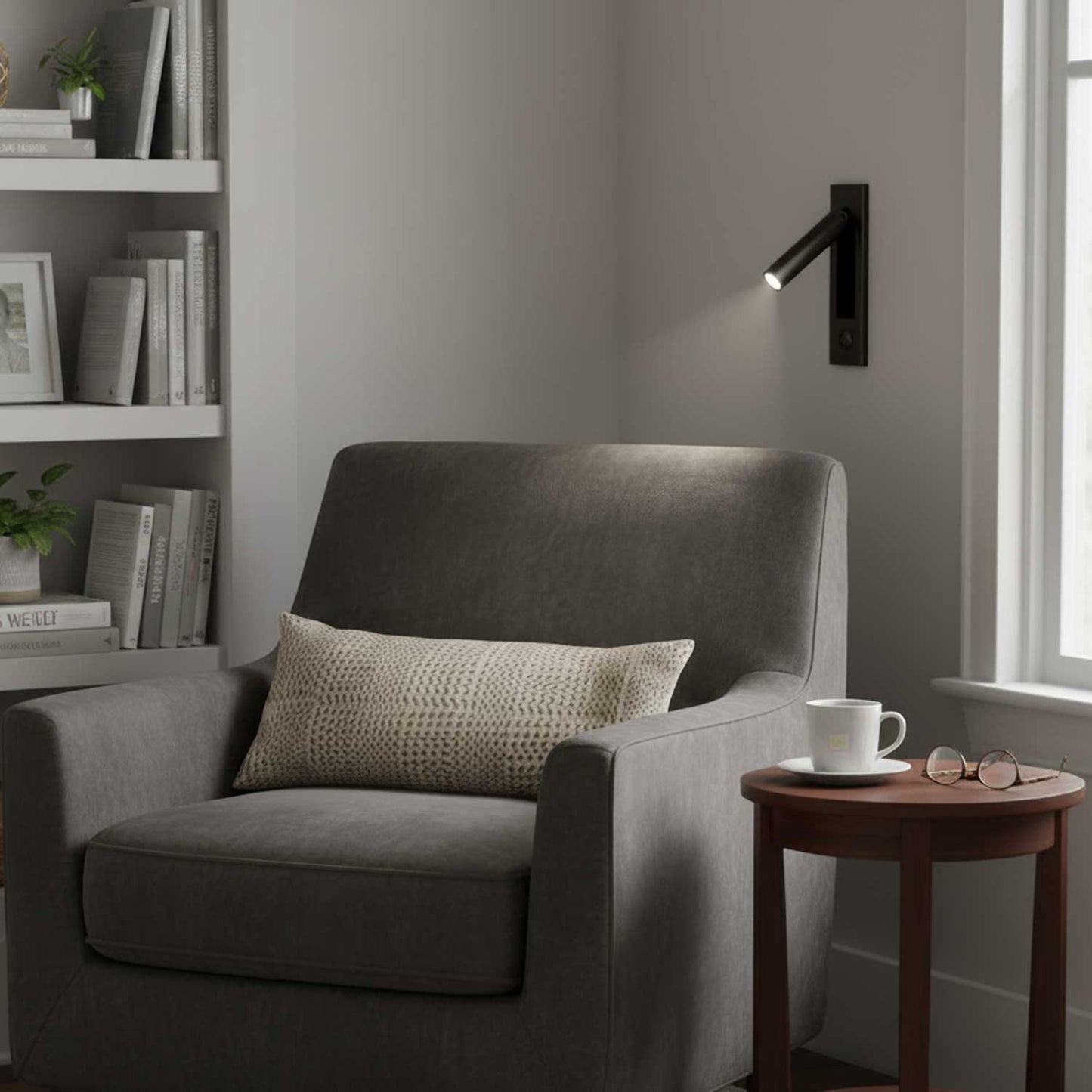 Adjustable LED Wall Sconce with Integrated Switch – Modern Space-Saving Design 5