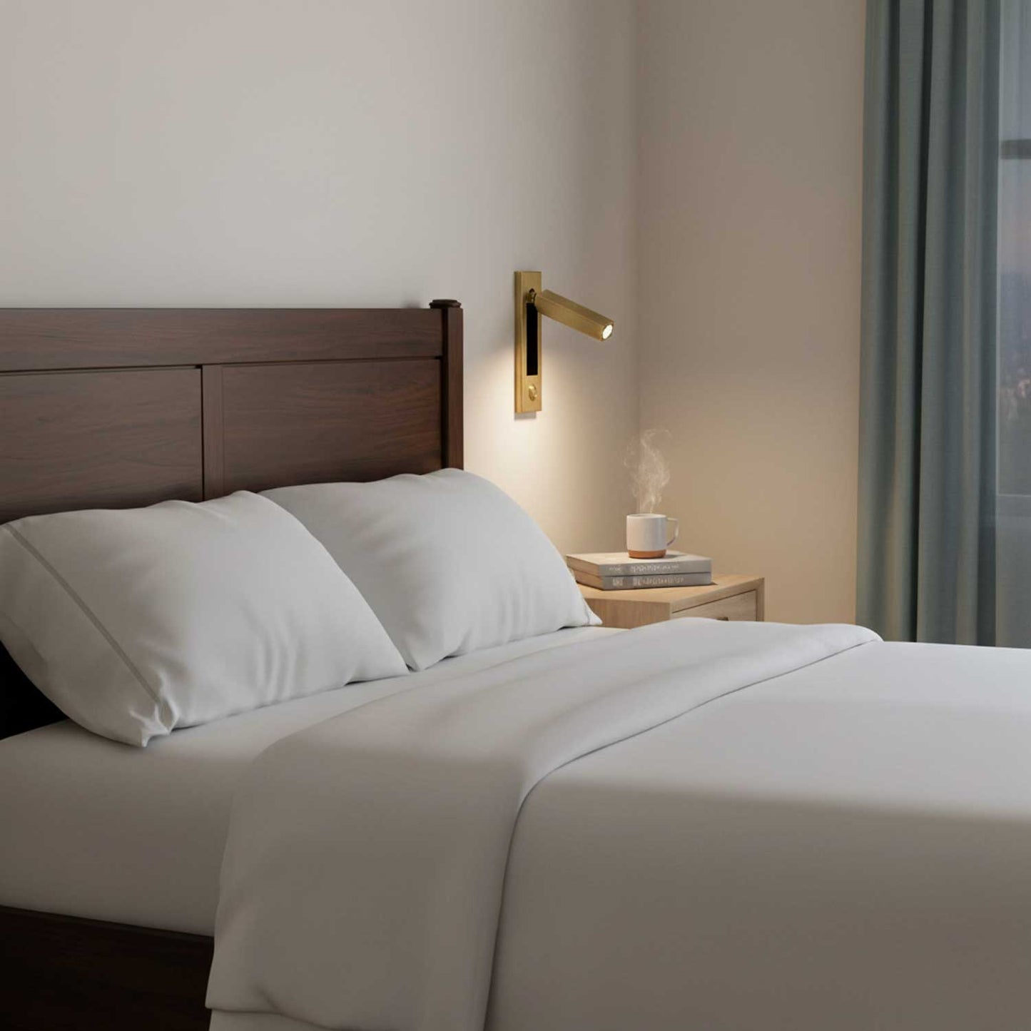 Adjustable LED Wall Sconce with Integrated Switch – Modern Space-Saving Design 9