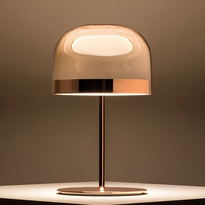 Contemporary LED Table Lamp with Metal and Glass Design – Warm Light for Bedroom or Living Room 3