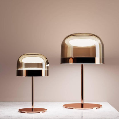 Contemporary LED Table Lamp with Metal and Glass Design – Warm Light for Bedroom or Living Room 4
