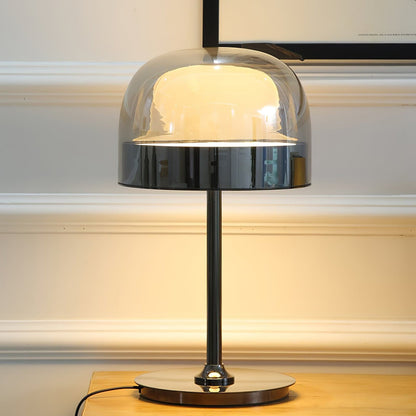 Contemporary LED Table Lamp with Metal and Glass Design – Warm Light for Bedroom or Living Room 7