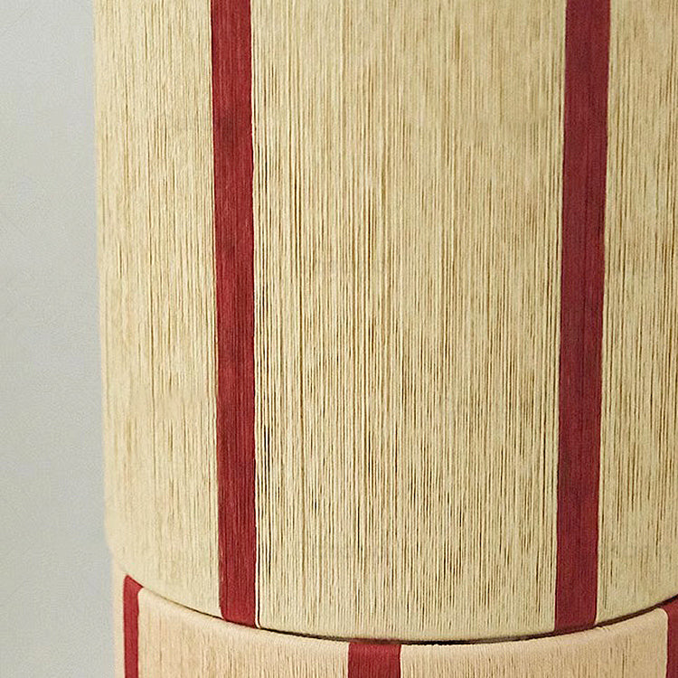 Ernest Table Lamp with Wooden Base and Striped Shade – 18cm Diameter 7