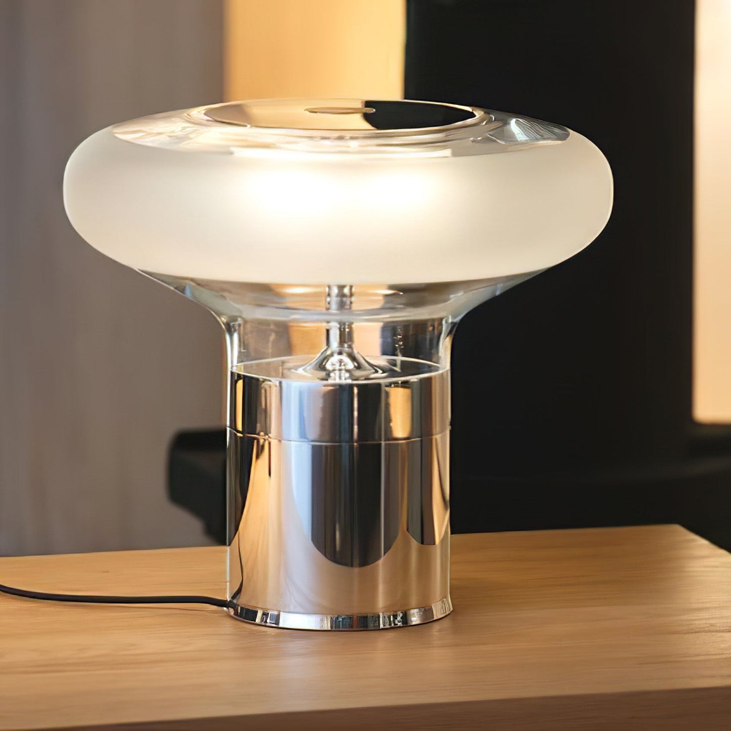 Elegant Five Table Lamp with Mouth-Blown Glass Shade – LED Lighting 5