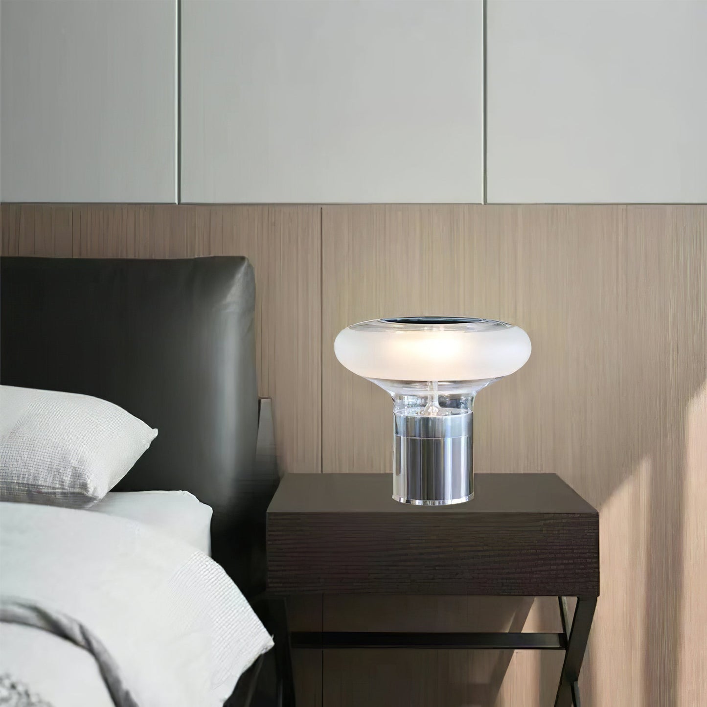 Elegant Five Table Lamp with Mouth-Blown Glass Shade – LED Lighting 6