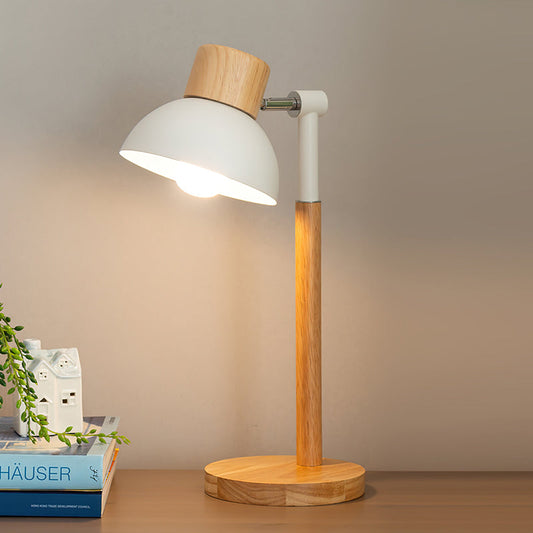 Modern Table Lamp with Wood Accent and Bird Figure – Stylish Bedside or Desk Lamp 1