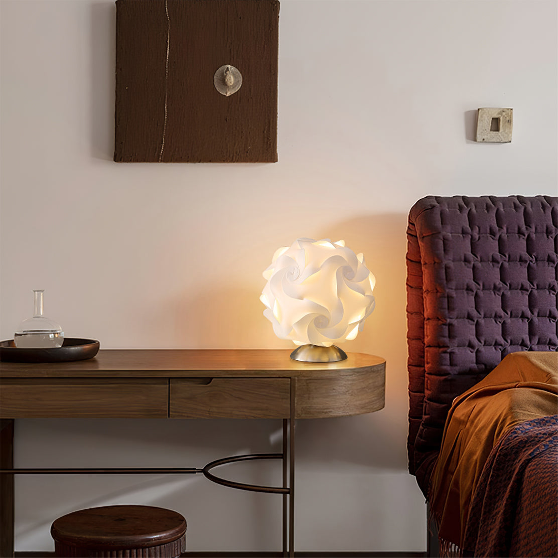 Elegant Flower Table Lamp with LED Bulb – Stylish Indoor Lighting Fixture 8