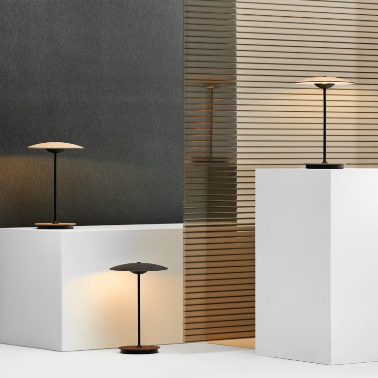 Ginger LED Table Lamp with Warm Light – Aluminum Structure, 35cm Diameter 9