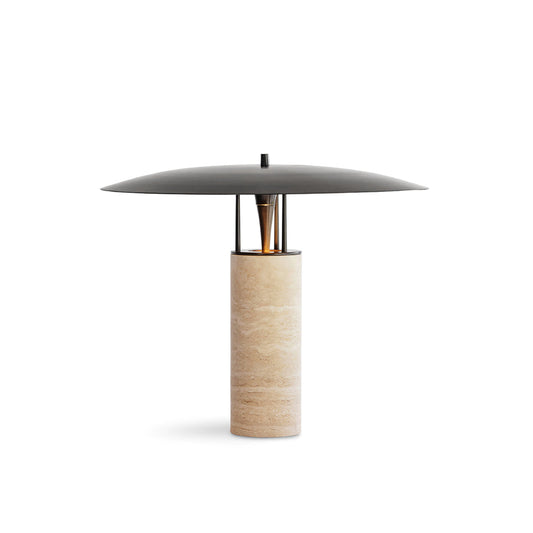 Elegant Travertine Table Lamp with Integrated LED – Stylish Home Lighting 1