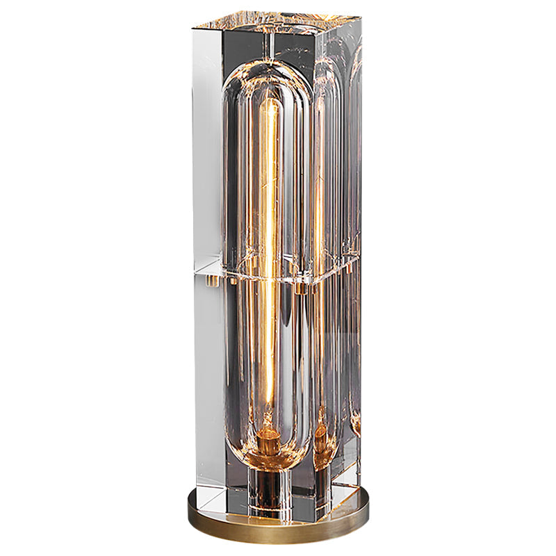 Modern Brass and Crystal Table Lamp with E14 Base – Unique Design for Indoor Use 6