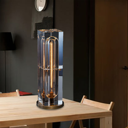 Modern Brass and Crystal Table Lamp with E14 Base – Unique Design for Indoor Use 10