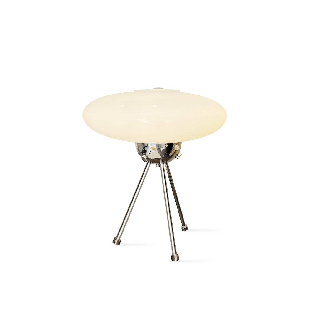 Contemporary Glass UFO Table Lamp with Elegant Design – 30cm Diameter 1