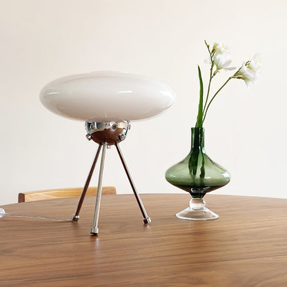 Contemporary Glass UFO Table Lamp with Elegant Design – 30cm Diameter 2