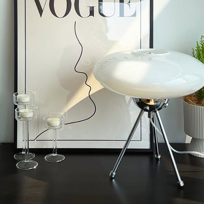 Contemporary Glass UFO Table Lamp with Elegant Design – 30cm Diameter 4