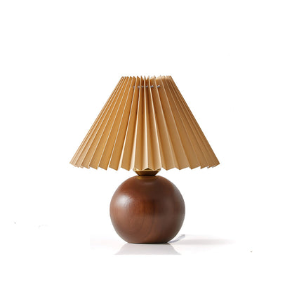 Haddie Table Lamp with Khaki Shade and Wooden Base – Elegant Indoor Lighting 1