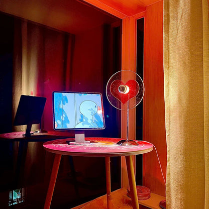 Heart-Shaped Table Lamp with Integrated LED – Cozy Bedroom Lamps for Romantic Ambiance 7