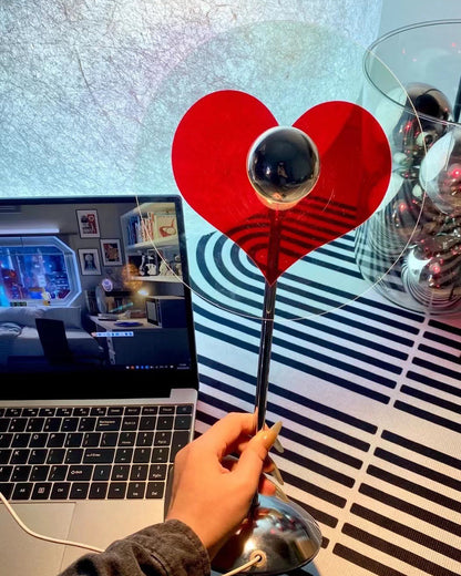 Heart-Shaped Table Lamp with Integrated LED – Cozy Bedroom Lamps for Romantic Ambiance 9