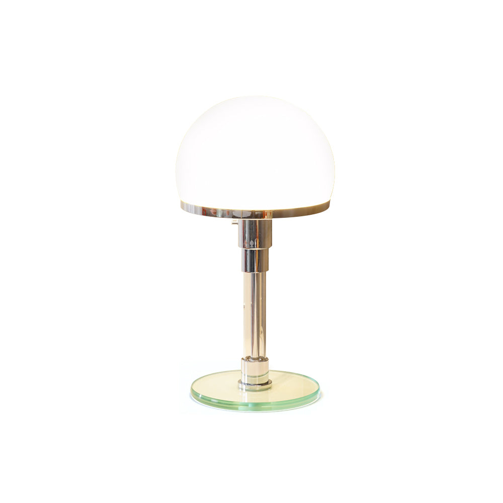 Modern Hemispherical Chrome Table Lamp with Glass Shade – Indoor Lighting 2