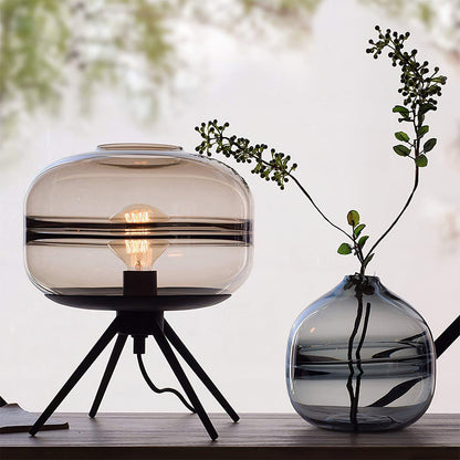 Elegant Glass Table Lamp with Unique Refraction Design for Living Room and Bedroom 7