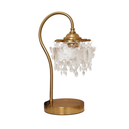 Elegant Table Lamp with Crystal Accents and Golden Metal Frame – 15 for Bedside or Living Room 10