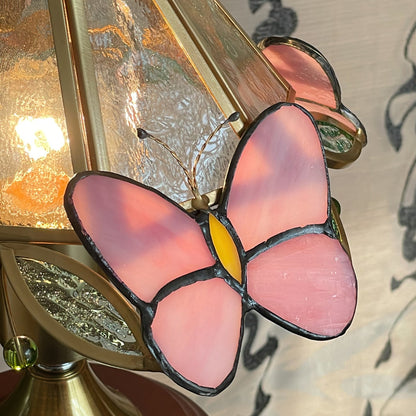 Elegant Butterfly Table Lamp with Glass Shade – Indoor Lighting Fixture 4