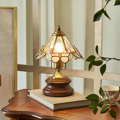 Elegant Butterfly Table Lamp with Glass Shade – Indoor Lighting Fixture 5