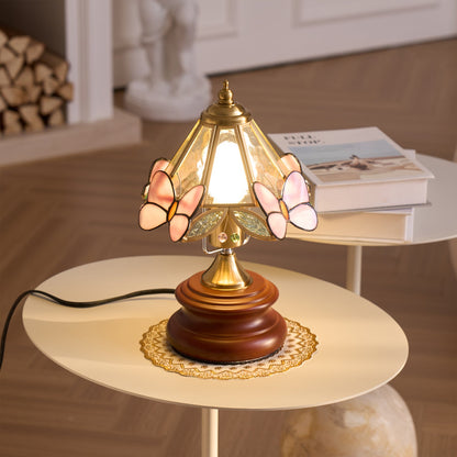 Elegant Butterfly Table Lamp with Glass Shade – Indoor Lighting Fixture 7