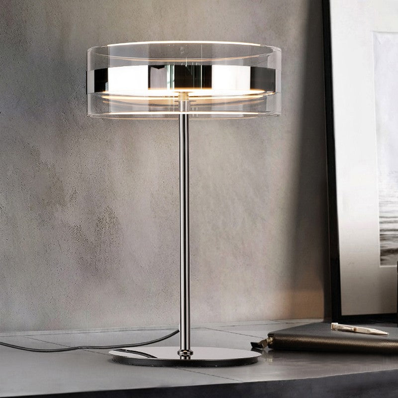 Modern Cylindrical Table Lamp with Integrated LED – 15.7 Height 3