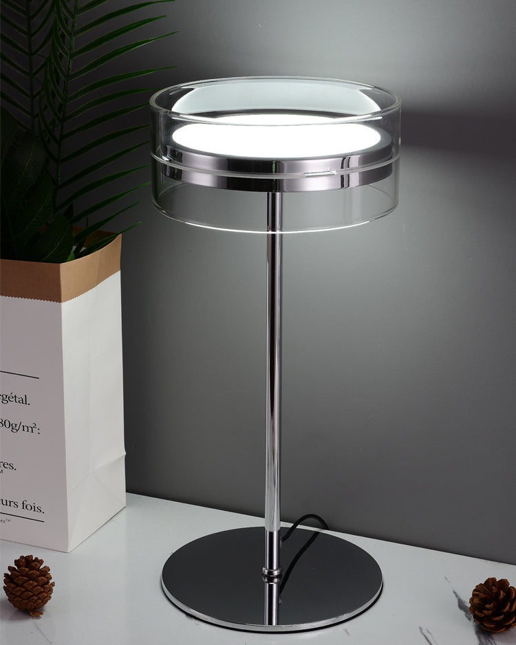 Modern Cylindrical Table Lamp with Integrated LED – 15.7 Height 5