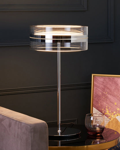 Modern Cylindrical Table Lamp with Integrated LED – 15.7 Height 6