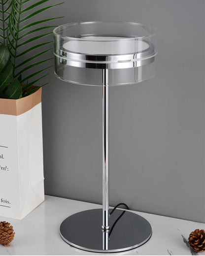 Modern Cylindrical Table Lamp with Integrated LED – 15.7 Height 7
