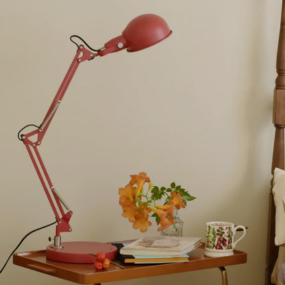 Adjustable Red Table Lamp with Metal Body – Modern Indoor Lighting 3
