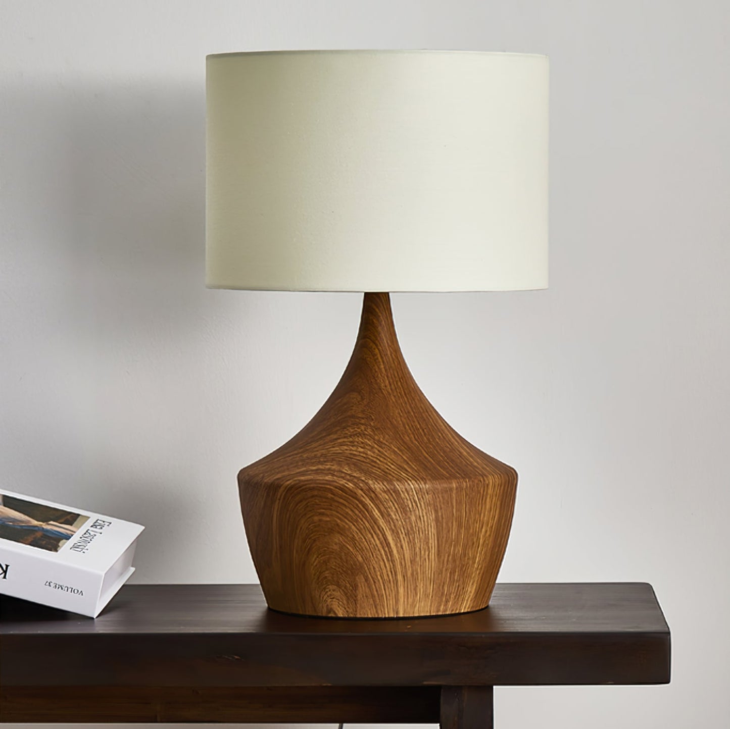 Elegant Table Lamp with Fabric Shade – Modern Design for Bedroom or Living Room 4