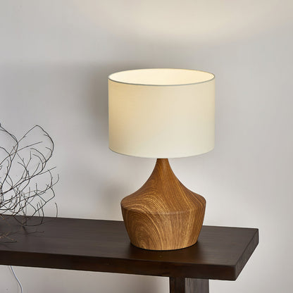 Elegant Table Lamp with Fabric Shade – Modern Design for Bedroom or Living Room 8