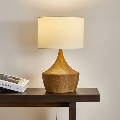 Elegant Table Lamp with Fabric Shade – Modern Design for Bedroom or Living Room 9