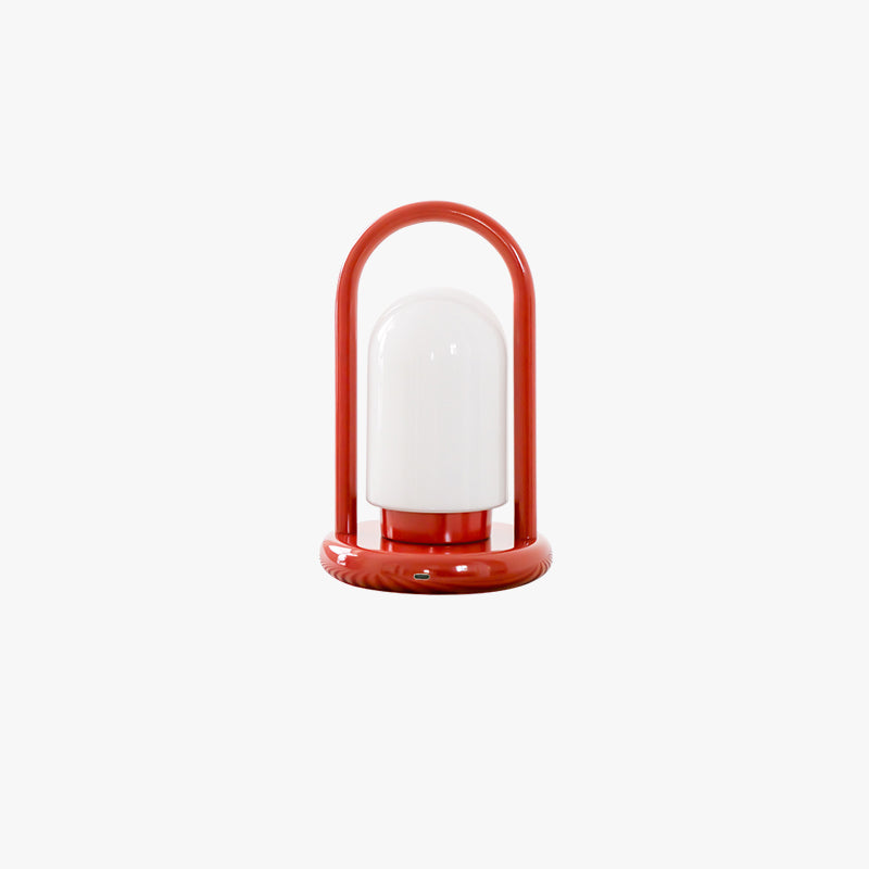 Portable Cordless Table Lamp with Integrated LED Touch Control – Modern Metal & Glass Design 1