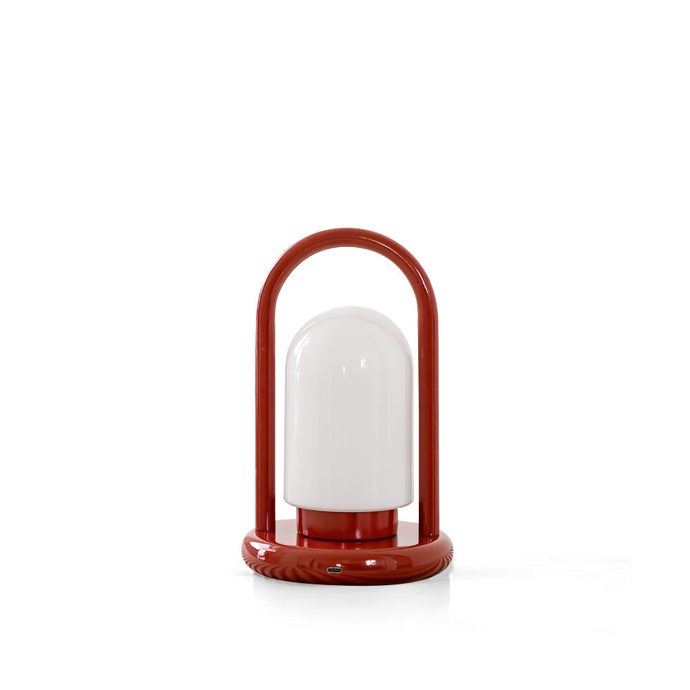 Portable Cordless Table Lamp with Integrated LED Touch Control – Modern Metal & Glass Design 2