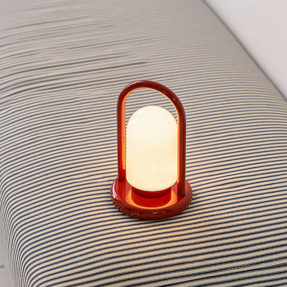 Portable Cordless Table Lamp with Integrated LED Touch Control – Modern Metal & Glass Design 4