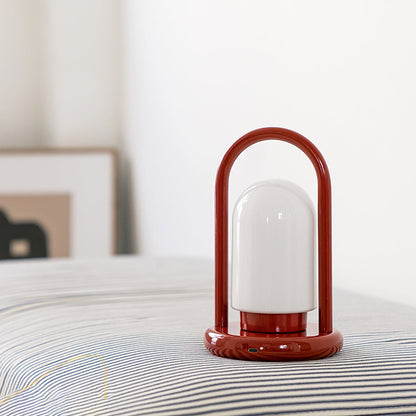 Portable Cordless Table Lamp with Integrated LED Touch Control – Modern Metal & Glass Design 7