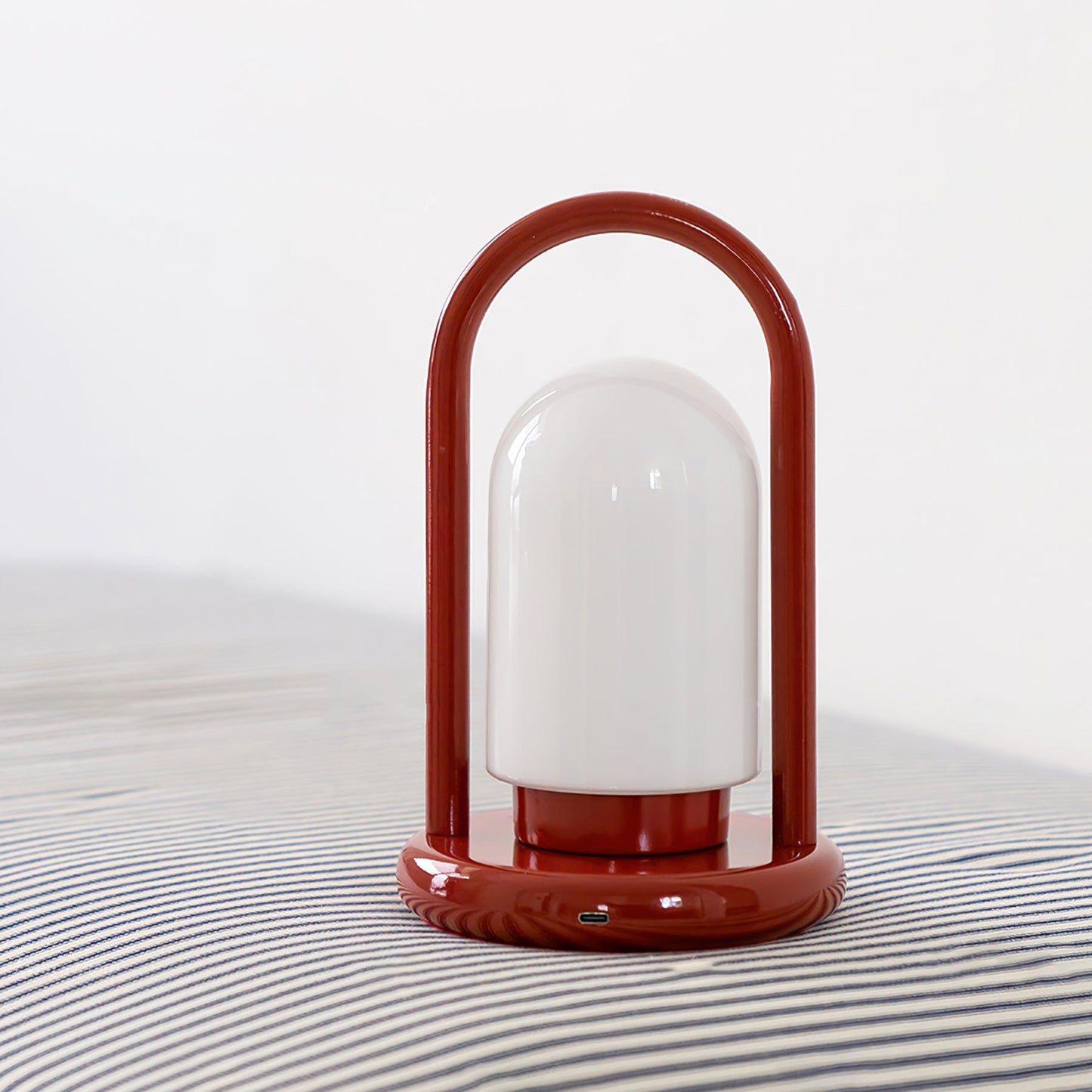 Portable Cordless Table Lamp with Integrated LED Touch Control – Modern Metal & Glass Design 8
