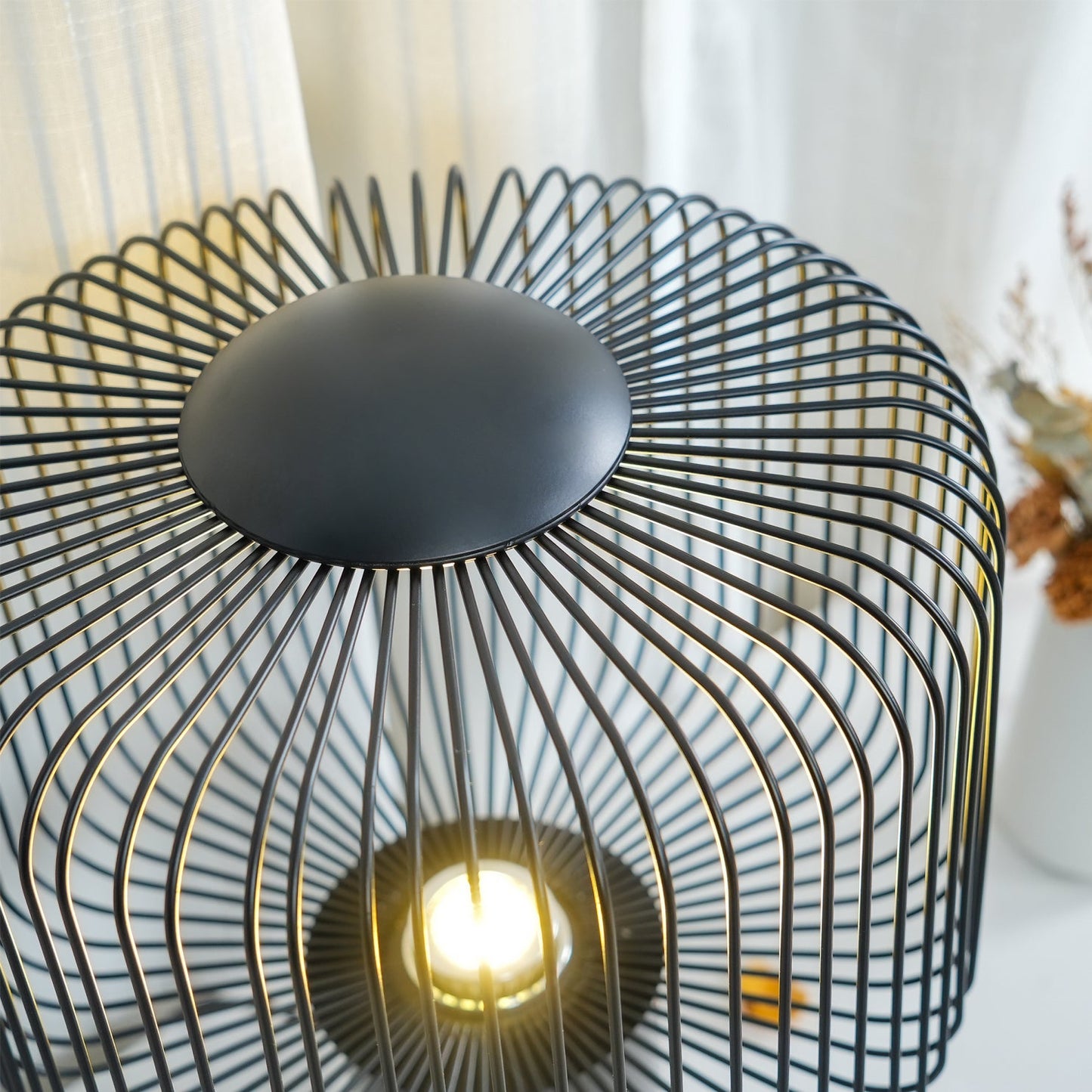 Modern Table Lamp with Black Marble Base and Integrated LED – Chic Home Lighting 9