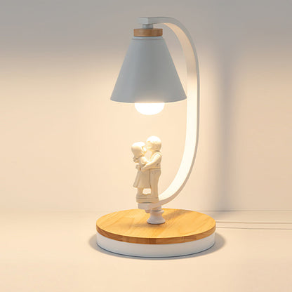 Charming Table Lamp with Wood Base and Bird Accent – Soft Light for Bedroom or Living Room 12