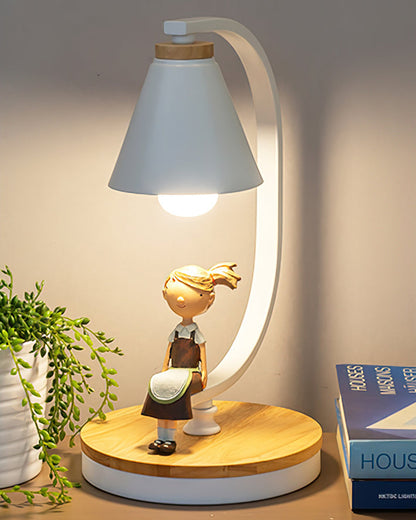 Charming Table Lamp with Wood Base and Bird Accent – Soft Light for Bedroom or Living Room 6