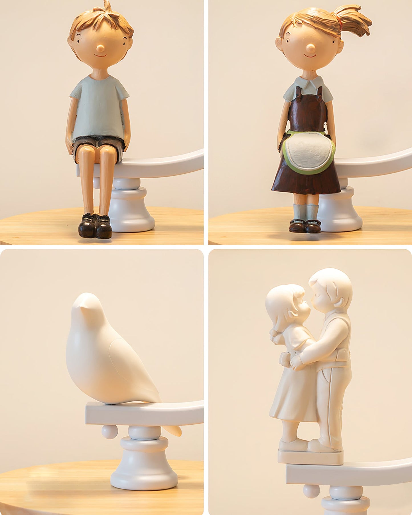 Charming Table Lamp with Wood Base and Bird Accent – Soft Light for Bedroom or Living Room 9