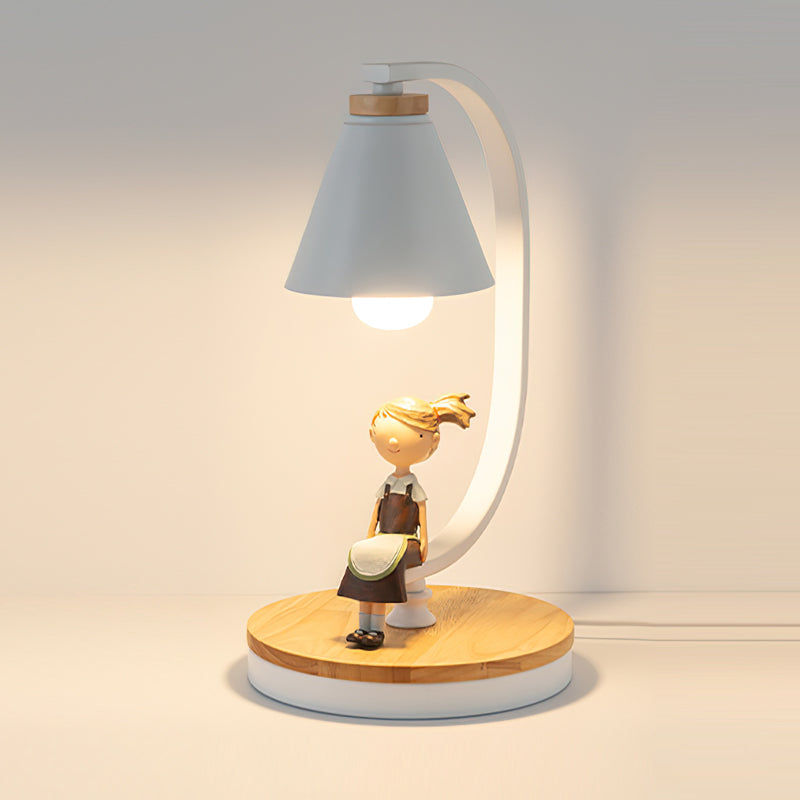 Charming Table Lamp with Wood Base and Bird Accent – Soft Light for Bedroom or Living Room 10