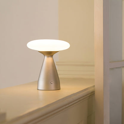 Modern Table Lamp with Glass Shade and Metal Base – 18cm Diameter 3