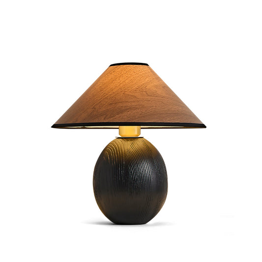 Kodu Table Lamp with Wood Finish and LED Compatibility – Elegant Indoor Lighting 1